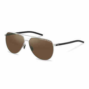 PORSCHE DESIGN SUN P8968 Sunglasses SILVER-BROWN-D604 63mm